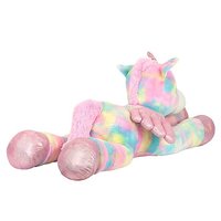 Peluche géante de 90 cm pour enfant, jouet de dinosaure doux, licorne et panda