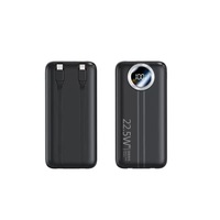 Grosir Pabrik Power Bank Plastik 22.5W Pengisian Daya Super Cepat 20000mAh Kapasitas Ultra Tinggi Kabel Terintegrasi Multi-Port