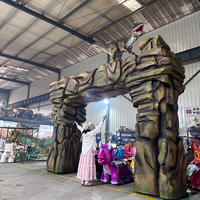 Porte de parc à thème personnalisée en silicone réaliste, animatronique, imperméable, pour la décoration des parcs d'attractions