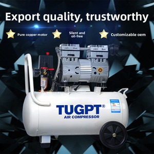 Compresseur d'air électrique compact TUGPT TGY30 sans huile, <span class=keywords><strong>silencieux</strong></span>, pour usage domestique, peinture au pistolet, travail du bois, <span class=keywords><strong>gonfleur</strong></span> dentaire - Product Image 4