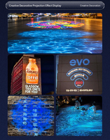 Projecteur LED publicitaire professionnel étanche IP67 pour extérieur avec logo Gobo et refroidissement par ventilateur pour restaurant, bar, hôtel