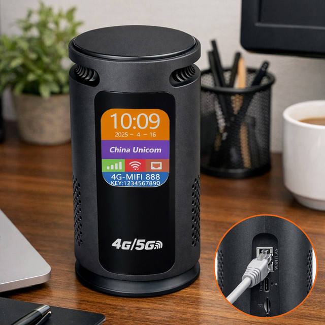 New Home/Office SOHO WiFi6 Router with 4G LTE SIM Card 300Mbps 2.4G Firewall & QoS EU Version USB Type-C 5V-1A Built-in Antennas