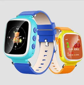 Q90 GPS pemosisian telepon modis jam tangan anak 1.22 inci warna layar sentuh WIFI SOS jam tangan pintar bayi Q80 Q50 Q60