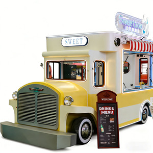 Ice Cream Truck Mobile Food Cart Soft Serve Ice Cream Vending Trailer with Freezer - Product Image 1