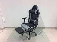 Chaises de bureau et de gaming colorées en gros avec repose-pieds, siège de gaming racing réglable