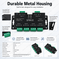 Repetidor de Señal LED Universal Pixel SP901E Compatible con WS2811 WS2812B SK6812 WS2815 IC, Amplificador de Señal TTL para Tiras de Luz