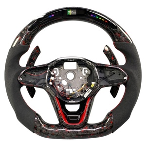 <span class=keywords><strong>Volant</strong></span> en cuir carbone LED pour Volkswagen VW <span class=keywords><strong>Golf</strong></span> 5 6 7 R MK6 MK7 MK8 Jetta Passat B8 Polo Tiguan GTI - Product Image 6