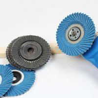 Disk Pengamplasan Gaya Korea dengan Flap Disk, Grit 60/80/120/240/320, Aluminium Oksida, Diameter 4 Inci, untuk Pemolesan Logam, OEM/ODM/OBM, Peralatan Abrasif