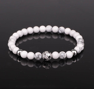 Pulsera de fútbol de Gema Natural para hombres, abalorio, JBS9923 - Product Image 2