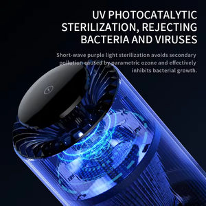 2025เครื่องฟอกอากาศแบบ2-in-1ใช้ในบ้าน, ใหม่โคมไฟตั้งโต๊ะไฟ LED แสดงผลสำหรับรถฟอร์มาลดีไฮด์กำจัดควันใช้งานในร่ม - Product Image 4