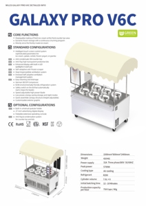 Máquina de Gelato MILES PRO V6, Máquina Todo en Uno para Hacer Helados <span class=keywords><strong>y</strong></span> Gelato, Combinable con Gelato para Exteriores, 6 Sabores - Product Image 3