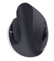 Mouse Vertikal Nirkabel 2.4G Generasi Ketiga untuk Tangan Kiri, Pengisian Daya, Antarmuka USB, Pelacakan Optik, 6 Tombol, Bahan ABS, Tersedia