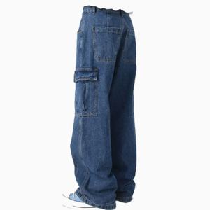 New <b>Men</b> Workwear Pants - Classic <b>Washed</b>, Multifunctional Workwear <b>Bag</b>, Wide Leg Silhouette. Suitable for Casual Daily Wear - Product Image 3