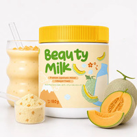 Poudre Protéinée au Collagène, Glutathion et Vitamines, Saveur Melon, Complément Alimentaire pour la Beauté