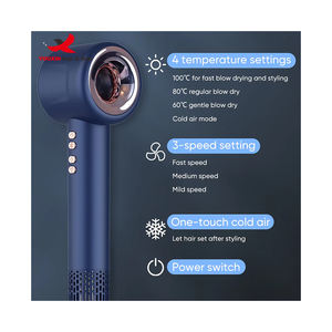 เครื่องเป่าผมมืออาชีพ มอเตอร์ AC แบบไอออนิก ความเร็วสูง 1600 วัตต์ 110000 รอบต่อนาที ราคาโรงงานขายส่ง รับจัดซื้อสินค้าแบบผสมผสาน - Product Image 2