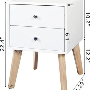 Mesita de noche minimalista moderna, estante para cabecera, cajón de almacenamiento, mesita de noche flotante para dormitorio. - Product Image 4