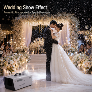 Machine à <span class=keywords><strong>effet</strong></span> de <span class=keywords><strong>neige</strong></span> de 1500W, télécommande DMX512, machine à <span class=keywords><strong>neige</strong></span> artificielle pour mariage, fête, bar, festival, événement - Product Image 5
