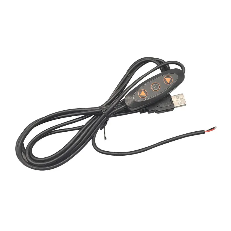 Usb Dimmer Lamp Cord 3V 5V Cable de lámpara con interruptor de encendido/apagado en línea Cable de interruptor de atenuación de luz