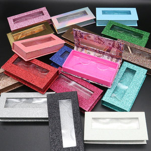 Embalaje de pestañas personalizado, estuches de pestañas negras, embalaje ostentoso, cajas de pestañas, embalaje de pestañas con purpurina vacía, embalaje de pestañas, caja de pestañas - Product Image 5