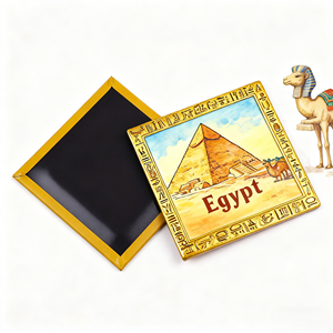 Custom Graphic City Architecture Souvenir Refrigerator Decor Gift Wholesale Metal <b>Fridge</b> Magnet - Product Image 1