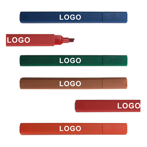 Wholesale Custom Logo Highlighter Pen Chisel Tip Quick Dry Marker for School <b>Office</b> & Promotional Use - Product Image 1