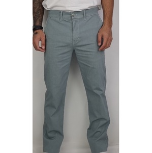 The Black Moustache Brand Montizon Altea Pantalones chinos de color turco azul con una estructura Tang Pantalones de tela lavada - Product Image 1