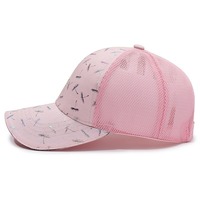 Gorra de Béisbol Estilo Coreano para Mujer, con Letras Coloridas Bordadas a Mano, Impresión por Transferencia de Calor, Malla Transpirable y Ajustable