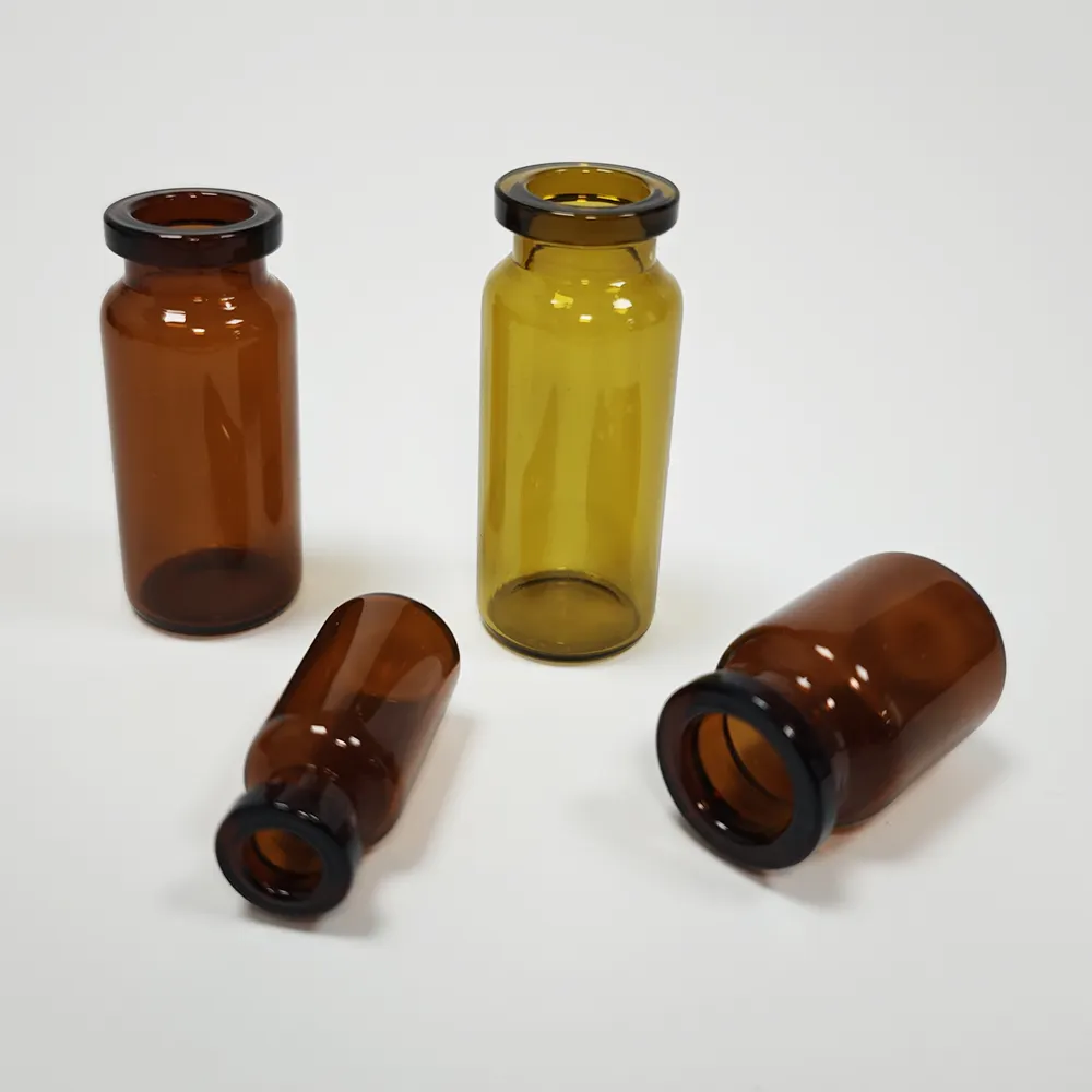 Bottiglia di vetro di penicillina con fiale vuote sigillate e sterili con bottiglia di vetro borosilicato