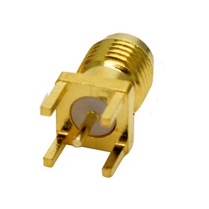-KE Pin Female Antenna Signal RF Socket Four-pin Vertical -KHD Female Board Installation Brass ROHS - Product Image 4