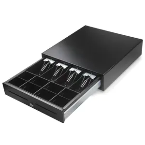 Black smart Cash drawer with bill and coin for POS cash register Restaurant 17 Inch Computer POS System