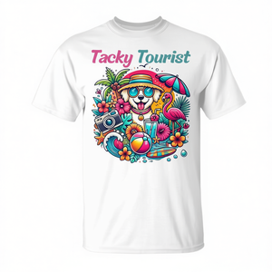 T-shirt Tacky Tourist à thème vacances d'été, t-shirt graphique unisexe pour adultes - Product Image 2