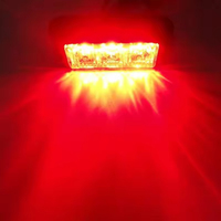 Everbright Barre lumineuse d'avertissement universelle haute puissance 12V 24V à faisceau combiné 3 LED étanche Ambre Rouge Bleu Blanc