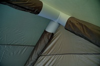 Tissu Oxford imperméable 210D personnalisé en usine 6 ㎡   Tente pneumatique pour 1 à 4 personnes, camping en plein air