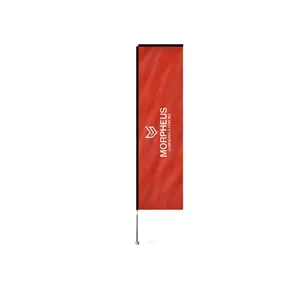 Water-Injection Advertising Polyester Feather Flag Height In 2.8/3.3/4.5/5.5m Promotional Feather Flag Fiberglass Aluminum Pole