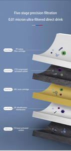 5 giai đoạn hệ thống lọc nước treo tường máy lọc nước máy tính để bàn thép không gỉ UF lọc nước cho nhà - Product Image 5