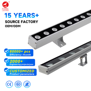 Lampe murale LED RGBW haute puissance IP65, corps en aluminium, bande lumineuse linéaire pour l'éclairage des façades d'hôtels et de grands bâtiments urbains - Product Image 2