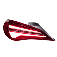 Luz Trasera Duradera con Carcasa de ABS Resistente a los Rayos UV para Mercedes Benz CLA W117 C117 2014-2019, Plug and Play, Acabado Cromado, Lente Roja