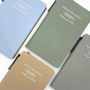 A6 Student's Small Fresh Notepad Convenient Simple Pocket Book <b>Journal</b> Pen Leather Hand Account Book Handmade <b>Journal</b> - Product Image 1