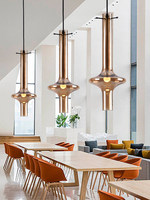 Lustre Nordique Moderne Minimaliste à Tête Unique en Verre, Suspension Fine pour Salles à Manger, Tables de Chevet, Vitrines
