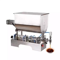 Machine de remplissage d'huile semi-automatique pour chili tomate ail chimichurri fromage ketchup boissons mélangeur de ketchup chaud