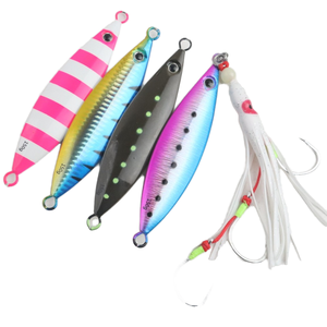 60g-200g pêche en eau salée métal gabarit tête de gabarit lame de spinner rapide/lente chute pas de poisson leurre appât pour la pêche en rivière et en lac - Product Image 1