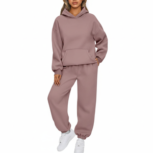 Plain Color <b>Women</b> Tracksuit Street Wear New Arrival <b>Women</b> Track <b>Suit</b> <b>for</b> Adult Custom Casual 100% Cotton <b>Sweat</b> <b>Suit</b> Ladies - Product Image 1