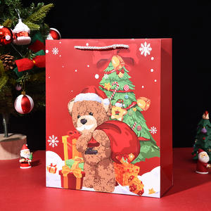 Creative Cartoon Bear PP Eco-Friendly UV Printed Chinese Style Handbag <b>Christmas</b> <b>Gift</b> <b>Bag</b> <b>for</b> <b>Christmas</b> Eve Elegant <b>Gift</b> Box - Product Image 6
