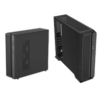 0.7MM SPCC Black Mid Tower Mini-ITX Micro-ATX Desktop Computer PC Case Portable