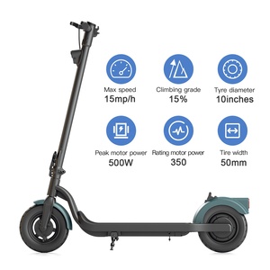 Nuevo Scooter Eléctrico Plegable para Adultos, Scooter Eléctrico de Largo Alcance K10, Scooter Plegable de Movilidad de 350w, Scooters de Golf K10 - Product Image 5