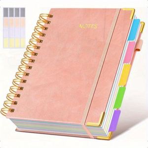 Leather Spiral A3 <b>Notebook</b> Plastic Dividers Pictographic Weaving Machine Quality <b>Thick</b> Pages Lay Flat Easy Write - Product Image 1