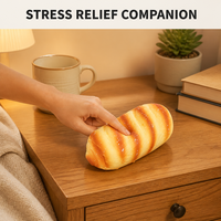 Jouet Squishy en forme de pain – Matériau PU à remontée lente, unisexe, anti-stress, à presser et à restaurer, cadeau décoratif pour tous les âges
