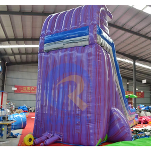 Piscina inflable de PVC de grado comercial con tobogán acuático de palmera mágica empinada para uso interior/exterior precio de fábrica - Product Image 2