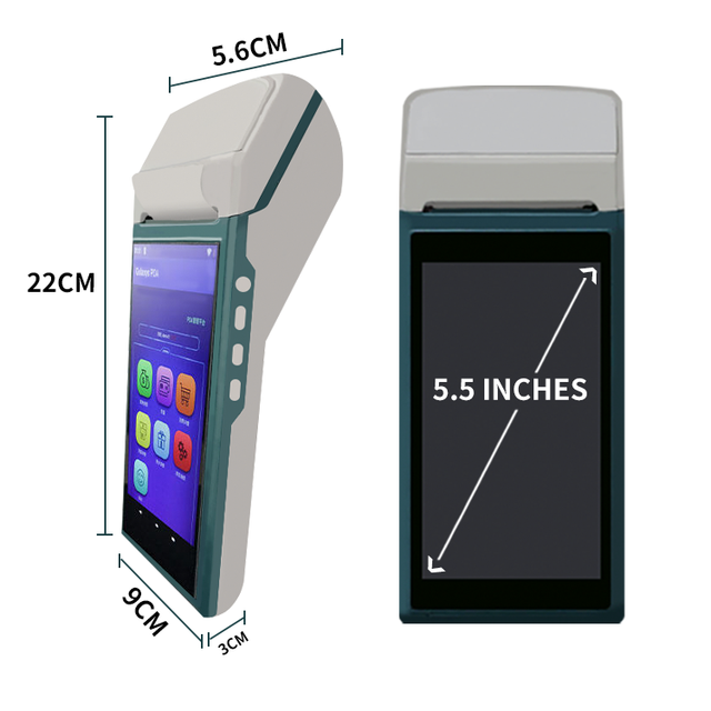 Factory Price Portable Handheld Receipt Printer POS Terminal for Fast Food Restaurant and Retail Business