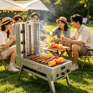 Cesta de Acero Inoxidable <span class=keywords><strong>para</strong></span> Asar a <span class=keywords><strong>la</strong></span> Parrilla, Rejilla Resistente <span class=keywords><strong>para</strong></span> Pescado, Verduras y Camarones, Uso Comercial - Product Image 3
